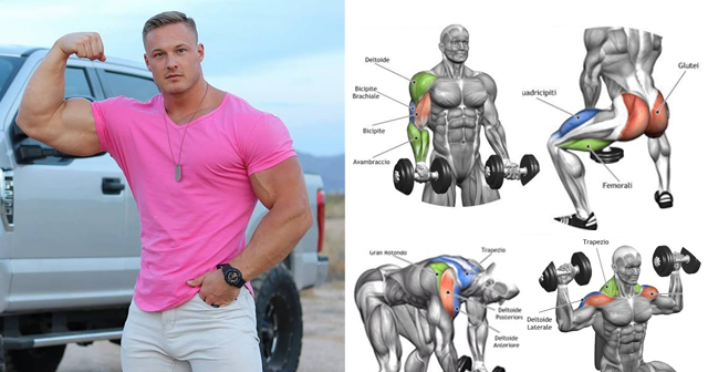 Gain Muscle Mass Using Only Dumbbells With 10 Demonstrated Exercises | Strong Muscle